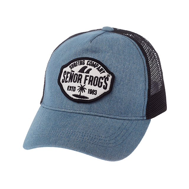Custom good materials 60% Cotton Running Hat 5 Panel Mesh Trucker hat